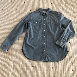 Levi Brand Denim Button-Up